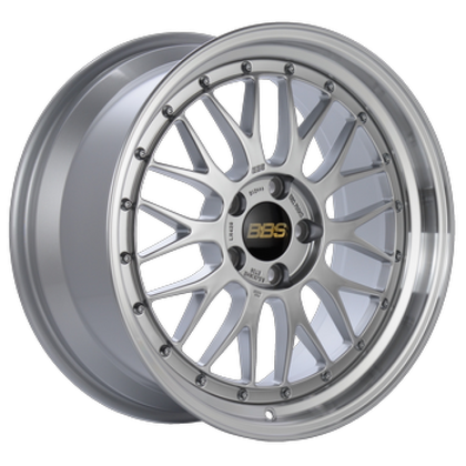 BBS LM 18x10.5 5x130 ET36 Diamond Silver Center / Diamond Cut Lip Wheel PFS/Clip Required (representative: same model & finish, other size)