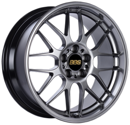 BBS RG-R 18x8.5 5x120 ET30 PFS Diamond Black Wheel -82mm PFS/Clip Req
