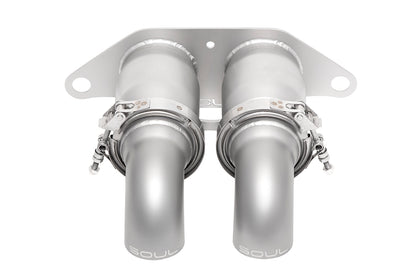 Soul Performance Porsche 991 GT3 / GT3 RS Bolt-On Resonated Turn Down Exhaust Tips