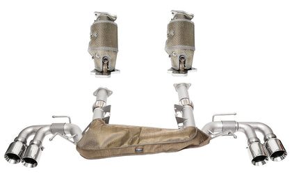SOUL Chevrolet C8 Corvette Sport Exhaust Package - 4" Dual Wall Straight Cut Tips