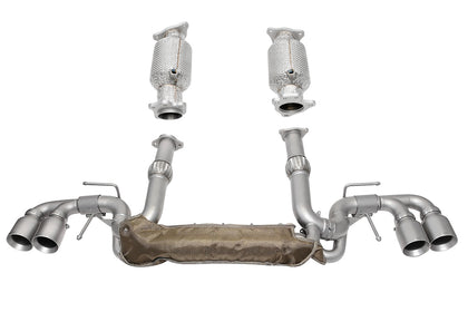 SOUL Chevrolet C8 Corvette Valved Exhaust Package - 4" Dual Wall Straight Cut Tips