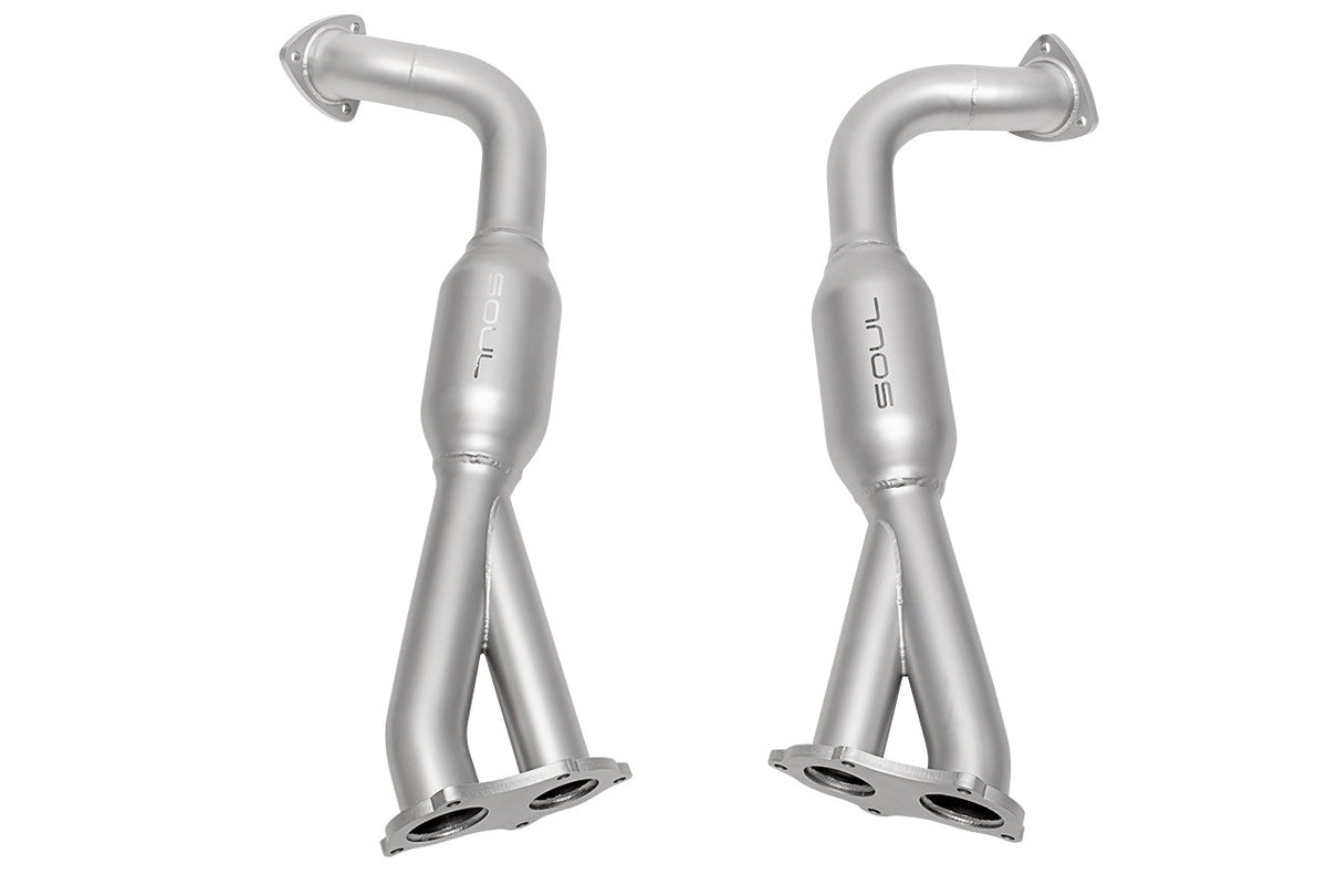 Soul Performance Porsche 718 GT4 / Spyder / GTS 4.0L Resonated Over Axle Pipes