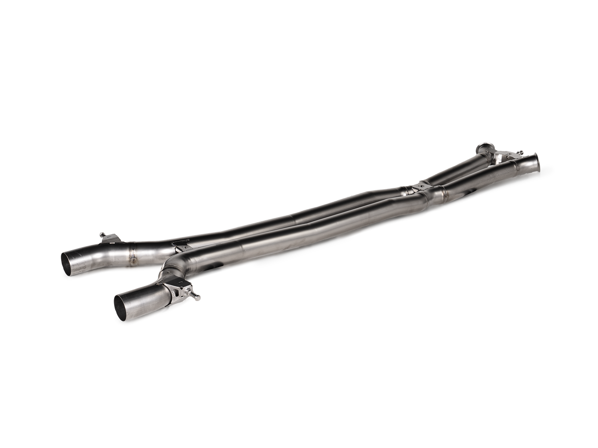 Akrapovič Porsche Panamera / 4 / 4 E-Hybrid / 4S E-Hybrid / GTS / Turbo E-Hybrid / Turbo S E-Hybrid (976) Link Pipe Set (Titanium) — L-PO/T/19 — manufacturer photo 1