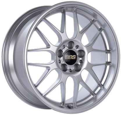 BBS RG-R 18x9.5 5x114.3 ET20 Diamond Silver Wheel (representative: same model & finish, other size)