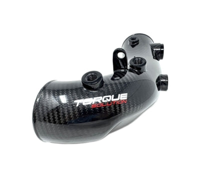 Torque Solution HD Hard Turbo Inlet: Subaru WRX 02-07, STI 04-21 - Carbon Fiber - OEM / 3.3in Inlet