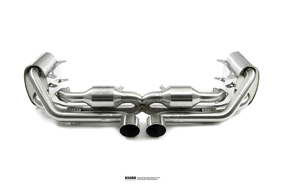 Kline Porsche 997 Carrera GT3 Bumper Conversion exhaust range — manufacturer photo 1