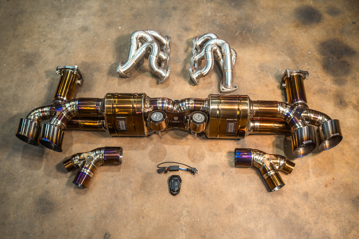 Valvetronic Designs Valved Race Exhaust System for Porsche 911 Turbo 991.1 / 991.2
