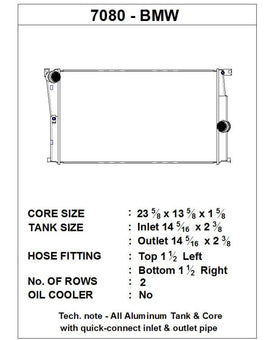 CSF BMW 2 Seires (F22/F23) / BMW 3 Series (F30/F31/F34) / BMW 4 Series (F32/F33/F36) M/T Radiator