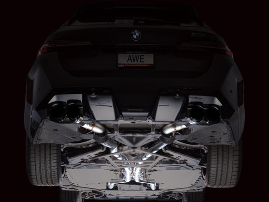 AWE BMW G90/G99 M5 Track Edition Catback Exhaust - Diamond Black Tips
