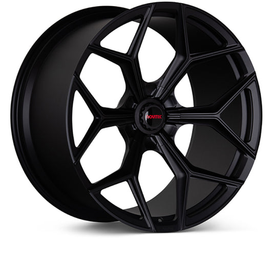 Vossen x Novitec NL4-5L 20x9 ET:24 Satin Black Lamborghini Aventador Front Wheel