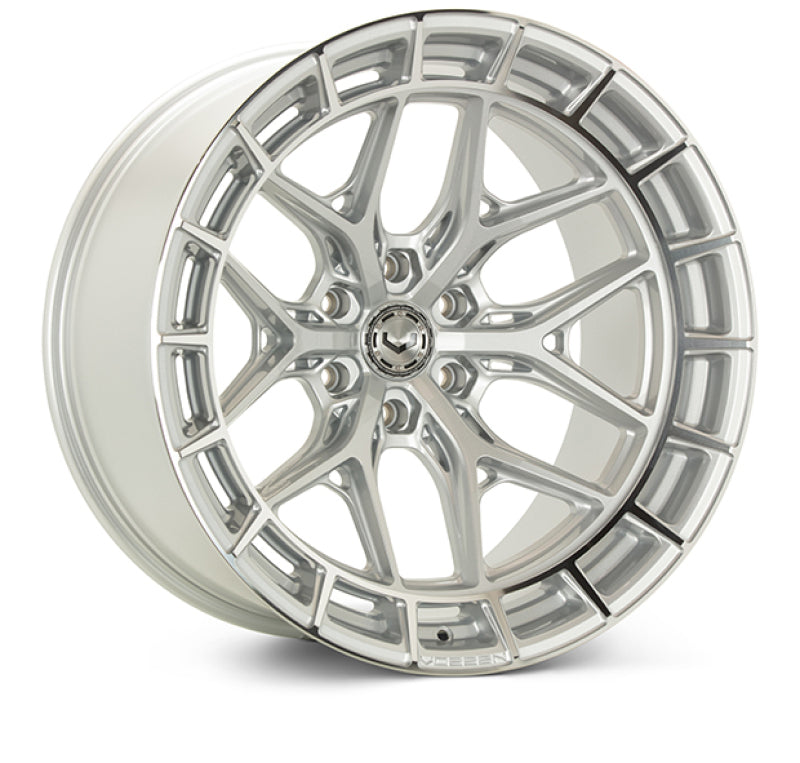 Vossen HFX-1 22x10.5 / 5x120 / ET38 / Deep / 72.56 CB - Silver Polished Wheel