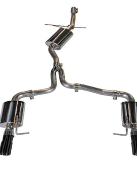AWE Tuning Audi B8 A5 2.0T Touring Edition Exhaust - Dual Outlet Diamond Black Tips