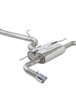 AWE Tuning Audi 8V A3 Touring Edition Exhaust - Dual Outlet Chrome Silver 90 mm Tips