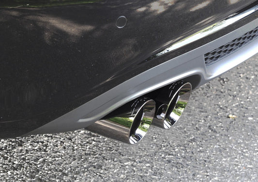 AWE Tuning Audi B8 A4 Touring Edition Exhaust - Single Side Polished Silver Tips