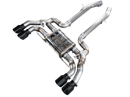 AWE Tuning 20-25 BMW X3 M/M Comp (F97) AWD SwitchPath Axle-back Exhaust - Diamond Black Tips