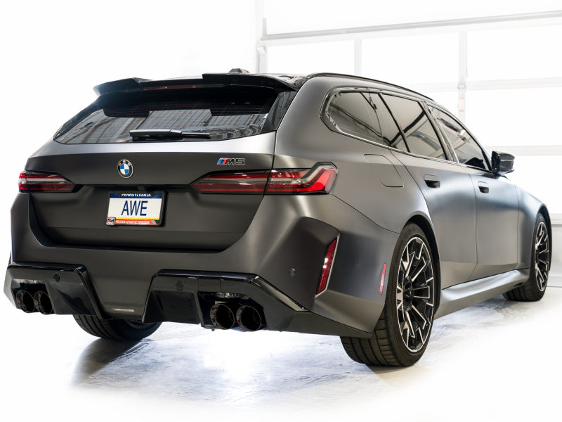 AWE BMW G90/G99 M5 Touring Edition Catback Exhaust - Diamond Black Tips