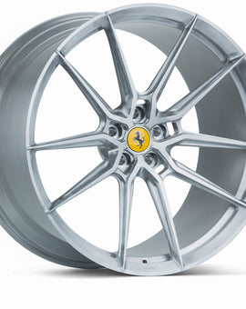 Vossen x Novitec NF9 21x12 ET:45 Brushed - Gloss Clear Ferrari California Rear Wheel