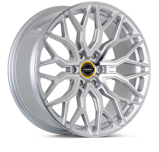 Vossen HF6-3 24x10 / 6x135 / ET25 / Deep Face / 87.1 - Silver Polished Wheel