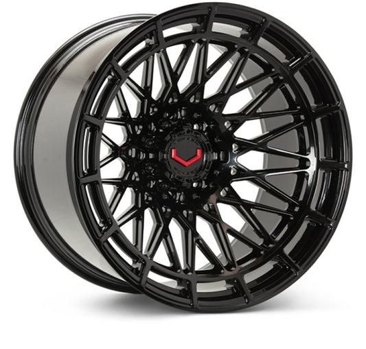 Vossen LCX-03 22x10 - 8x180 - ET18 - Super Deep - 124.3 - Gloss Black Wheel