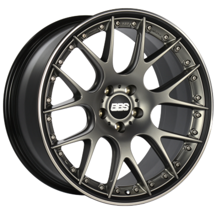 BBS CH-RII 21x10.5 5x130 ET47 71.6 CB Satin Platinum Center Black Lip SS Rim Prot Wheel w/MS Etching