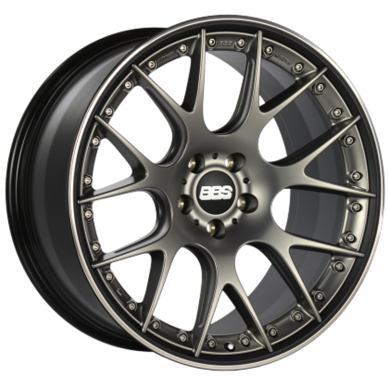 BBS CH-RII 22x10.5 5x130 ET50 CB71.6 Satin Platinum Center Black Lip SS Rim Prot Wheel