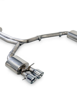 AWE Tuning Audi C7.5 A6 3.0T Touring Edition Exhaust - Quad Outlet Chrome Silver Tips