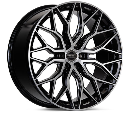 Vossen HF6-3 20x9.5 / 6x135 / ET15 / Deep Face / 87.1 - Brushed Gloss Black Wheel