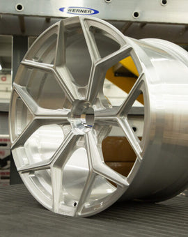 Vossen x Novitec NL4-Cl 20x9 ET:36 Brushed - Gloss Clear Lamborghini Huracan Front Wheel