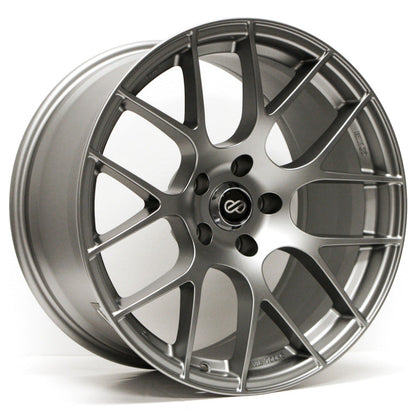 Enkei Raijin 19x8 42mm Offset 5x120 Bolt Pattern 72.6 Hub Bore Titanium Gray Wheel *Min Qty 60* (representative: same model & finish, other size)