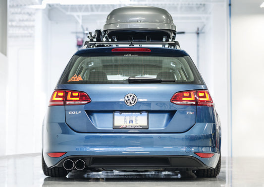 AWE Tuning VW MK7 Golf SportWagen Touring Edition Exhaust w/Chrome Silver Tips (90mm)