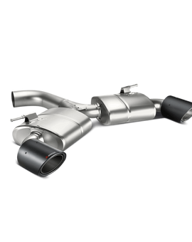 Akrapovic 17-18 Volkswagen Golf (VII) GTI FL Performance Slip-On Line (Titanium) w/ Carbon Tips