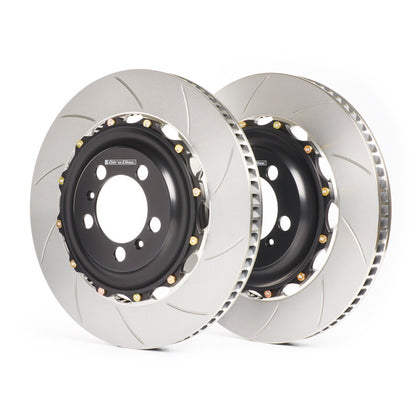 GiroDisc 2022+ Audi RS3 (8Y) (w/Carbon Ceramic Brakes) Front 2-Piece Iron Conversion Slotted Rotors