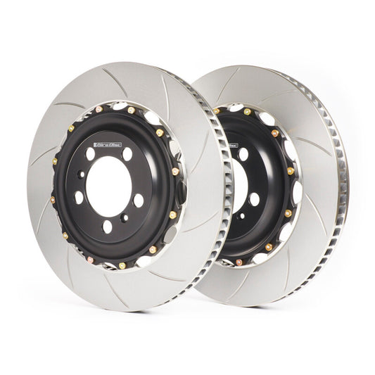 GiroDisc 2022+ Audi RS3 (8Y) (w/Carbon Ceramic Brakes) Front 2-Piece Iron Conversion Slotted Rotors