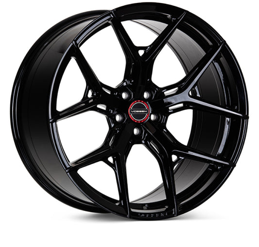 Vossen HF-5 22x9 / 5x114.3 / ET32 / Flat Face / 73.1 - Gloss Black Wheel