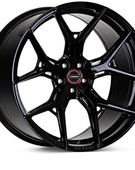 Vossen HF-5 20x10 / 5x120 / ET45 / Deep Face / 72.56 - Gloss Black Wheel