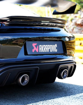 Akrapovic 2020+ Porsche Cayman GT4 (718) Tail Pipe Set (Titanium)