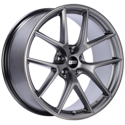BBS CI-R 20x9 5x112 ET39 Platinum Silver Polished Rim Protector Wheel -82mm PFS/Clip Required