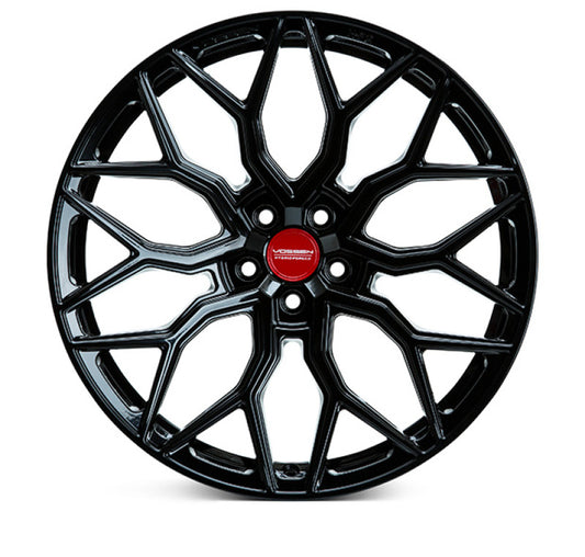 Vossen HF-2 24x10 / 5x150 / ET32 / Deep Face -110.1 - Gloss Black Wheel