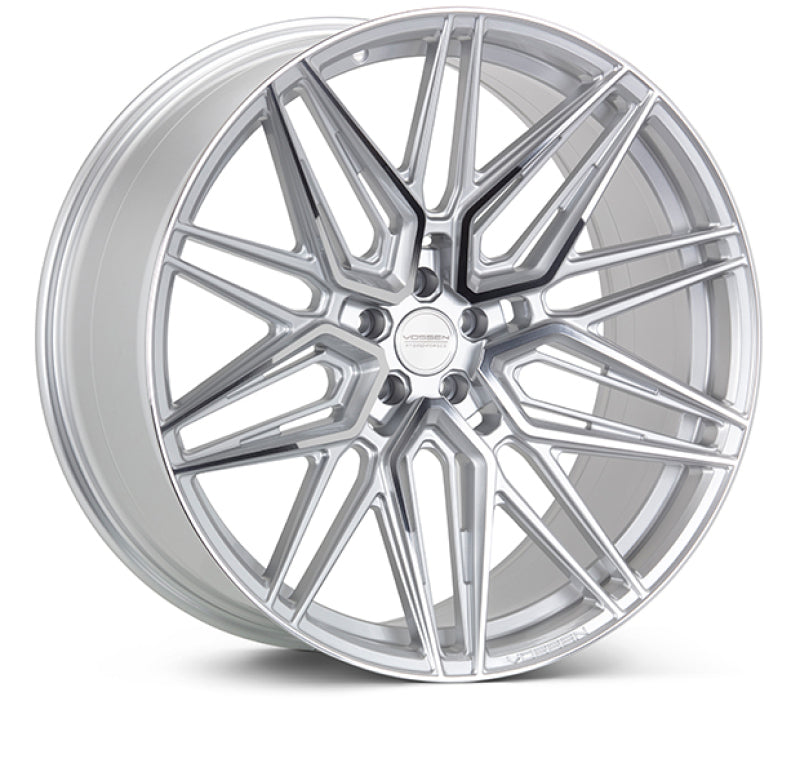 Vossen HF-7 19x9.5 / 5x112 / ET45 / Deep Face / 66.5 - Silver Polished Wheel