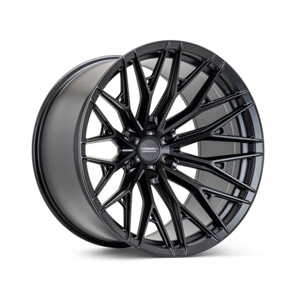 Vossen HFX-6 18x9 - 6x135 - ET0 - Super Deep Face - 87.1 - Satin Black Wheel