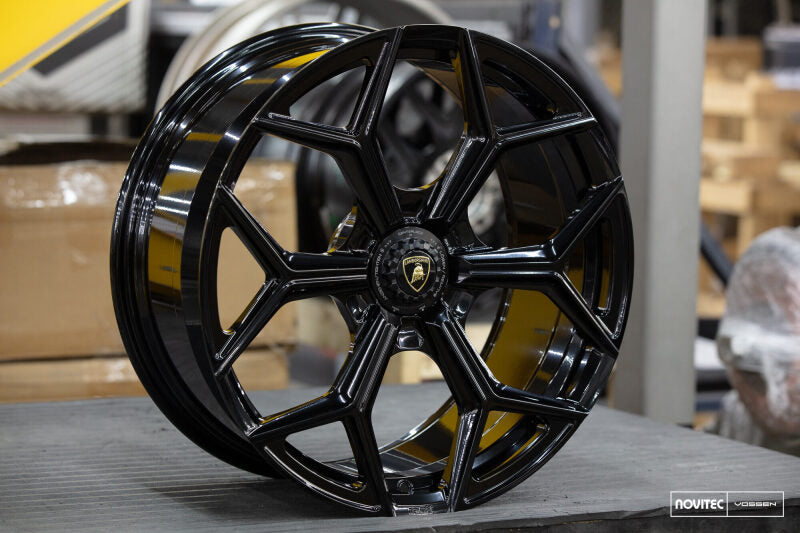 Vossen x Novitec NL4-Cl 20x9 ET:36 Gloss Black Lamborghini Huracan Front Wheel