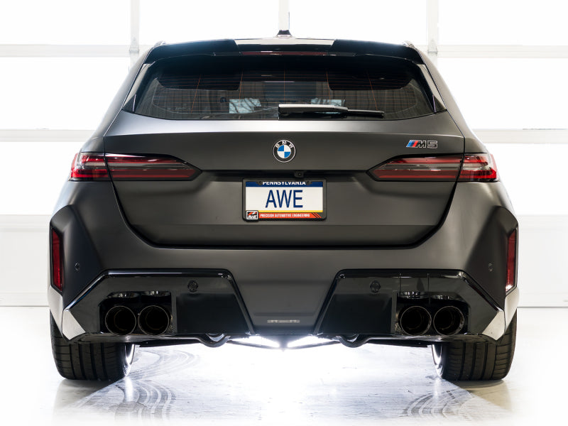 AWE BMW G90/G99 M5 Touring Edition Catback Exhaust - Diamond Black Tips