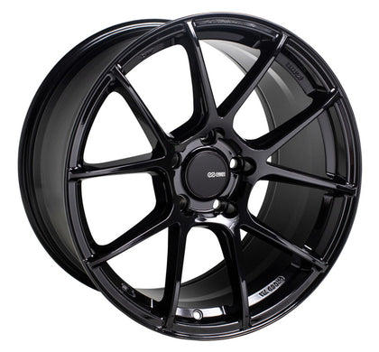 Enkei TS-V 18x8 5x112 45mm Offset 72.6mm Bore Gloss Black Wheel