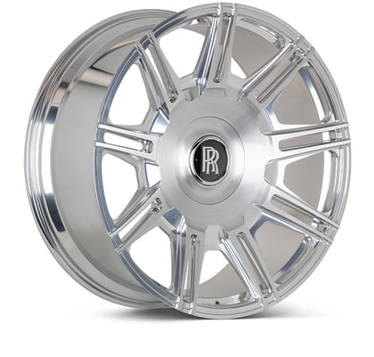 Vossen x Novitec SP2 22x10.5 ET:15 Brushed - Gloss Clear Rolls-Royce Ghost 2nd Gen Rear Wheel