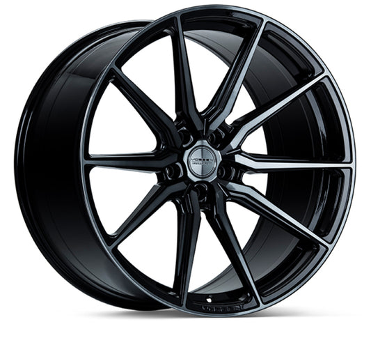 Vossen HF-3 20x8.5 / 5x112 / ET40 / Flat Face / 66.5 - Double Tinted - Gloss Black Wheel