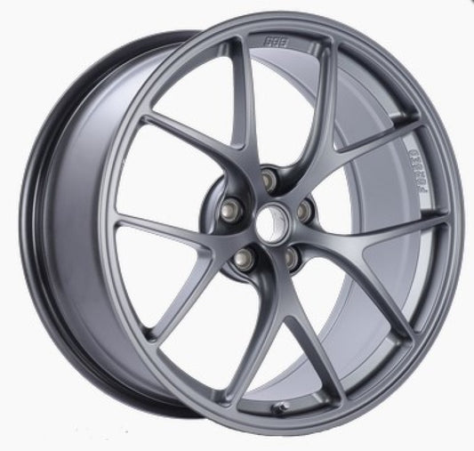 BBS FI 20x8.75 5x114.3 ET44 CB67 Titanium Wheel -82mm PFS/Clip Req