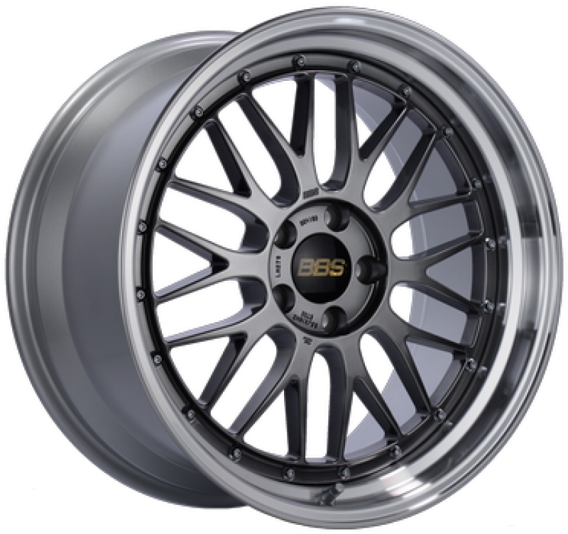 BBS LM 20x9.5 5x112 ET38 PFS Diamond Black Center Diamond-Cut Rim Wheel - PFS/Clip Req