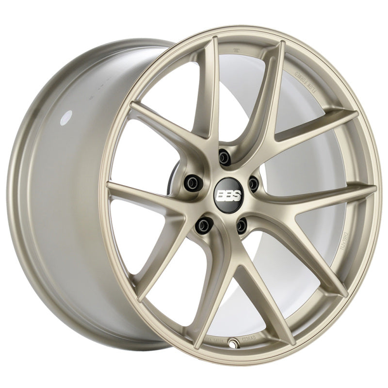 BBS Unlimited CI-R 19x10.5 ET78 (Face 1) Satin White-Gold Wheel