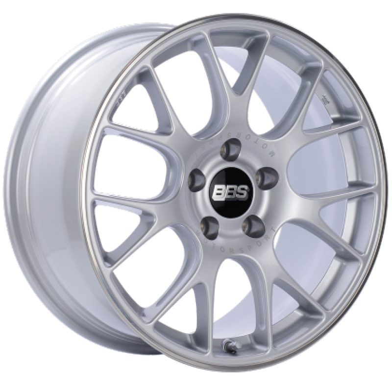 BBS CH-R 19x8.5 5x112 ET32 Brilliant Silver Polished Rim Protector Wheel -82mm PFS/Clip Required