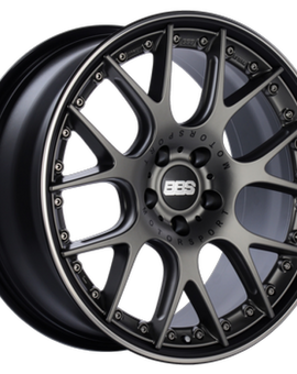 BBS CH-RII 21x9.5 5x112 ET30 PFS Platinum Center Black Rim SS Rim Protector Wheel w/Motorsport Etch